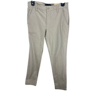 Crossfire Mens Straight Fit Khaki Chinos Pants 28x32 Cotton Blend Casual Wear